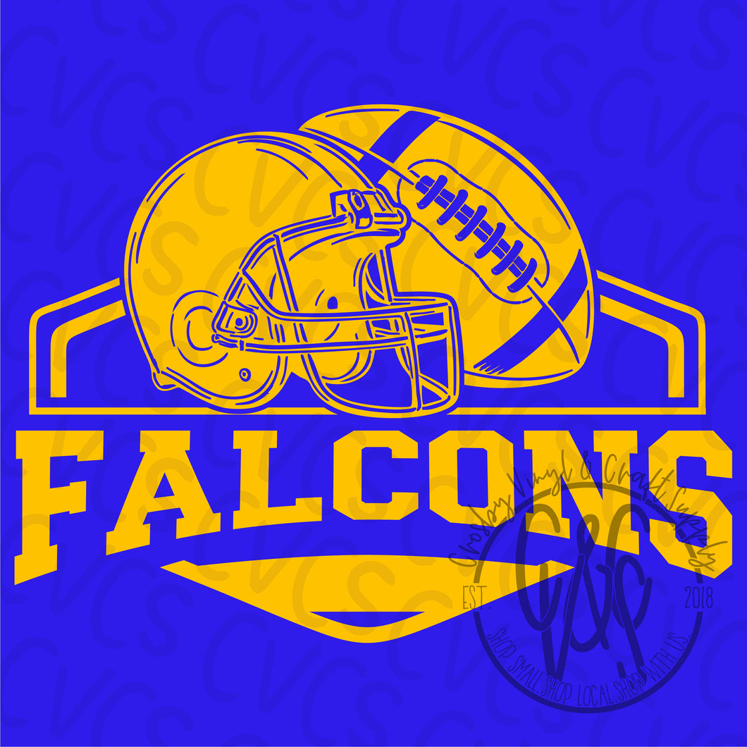 Falcons Gold Vintage Football