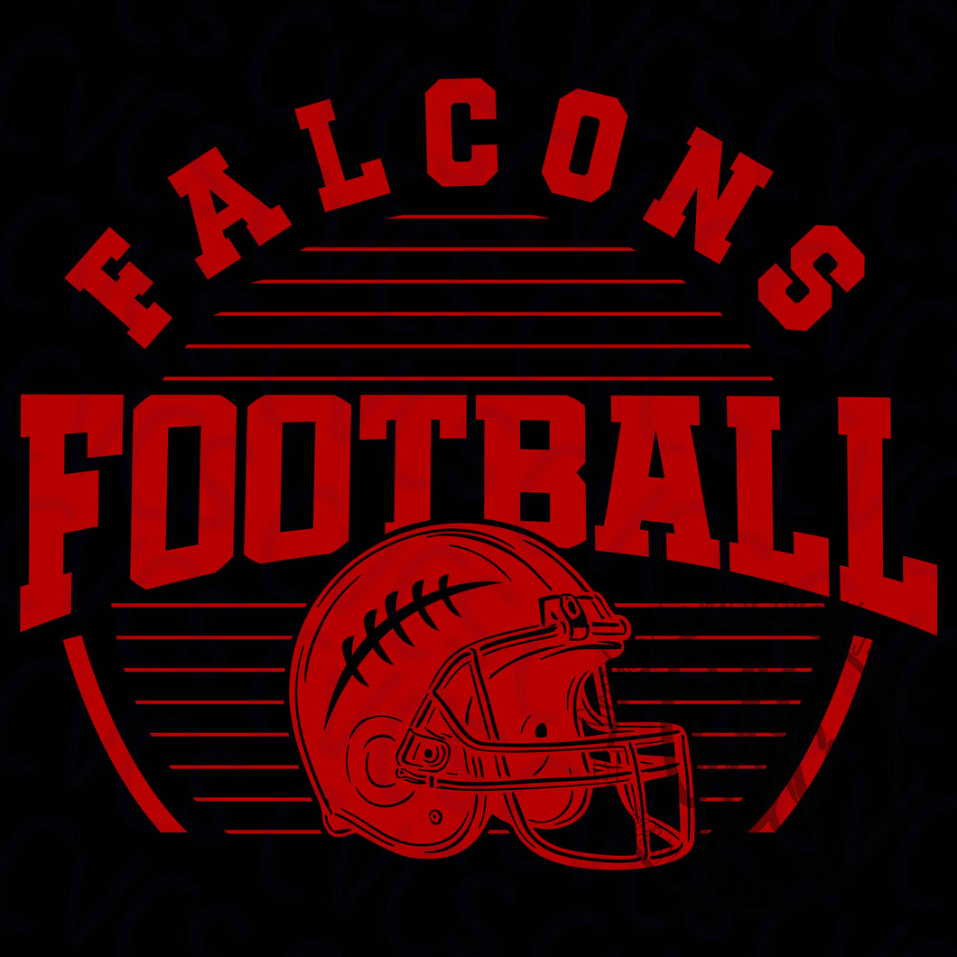 Falcons Stripes Football