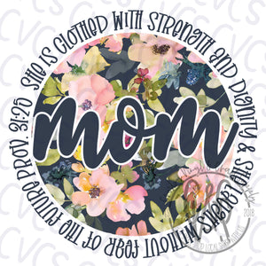 Floral Mom Circle