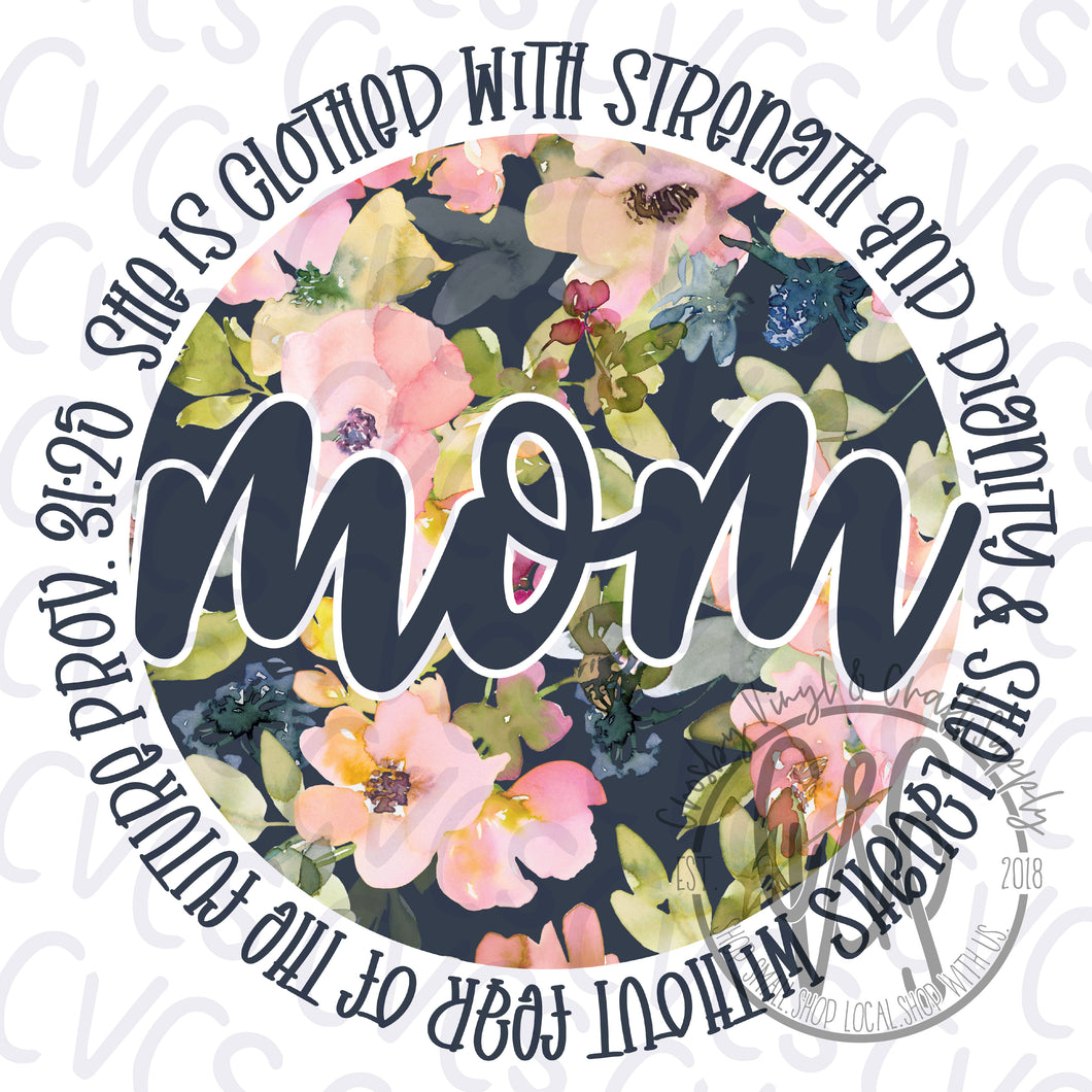 Floral Mom Circle