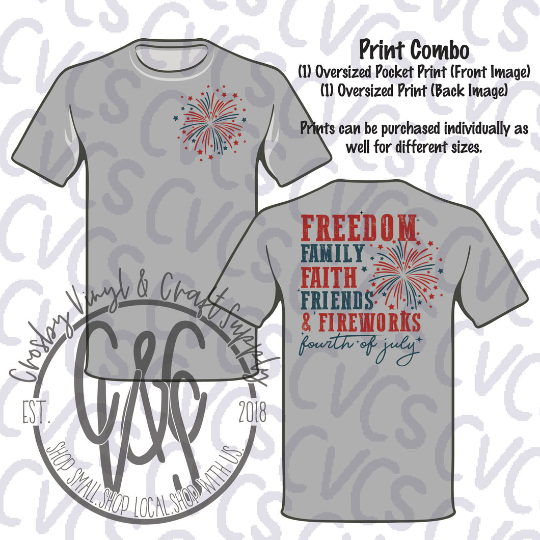Freedom Family Fireworks Duo (2 Prints)