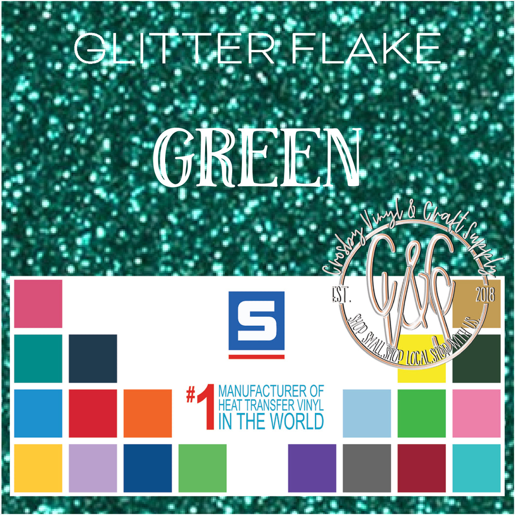 Glitter Flake-Green