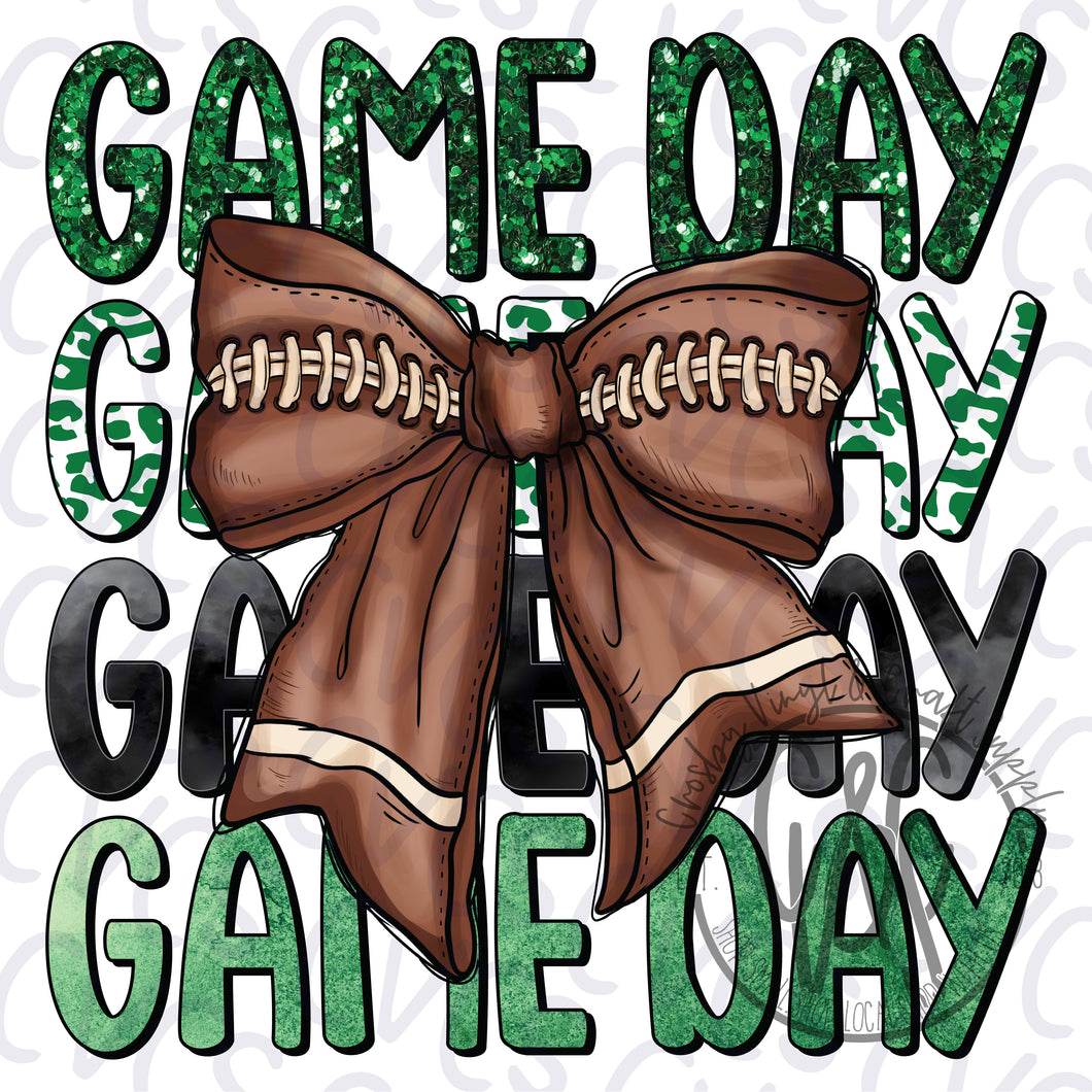 Game Day Green Bow - Football