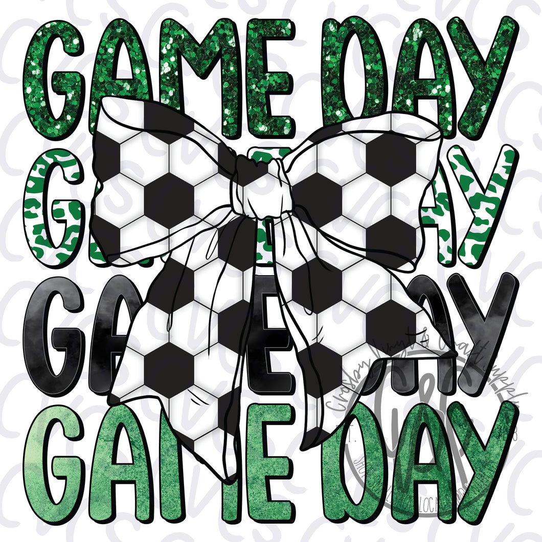 Game Day Green Bow - Soccer