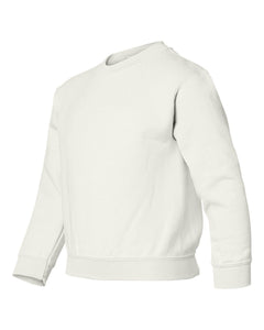 Gildan 18000B Heavy Blend Youth Sweatshirt - White