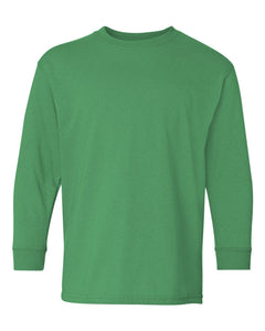 Gildan 5400B Heavy Cotton Youth Long Sleeve Tee - Irish Green
