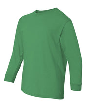 Load image into Gallery viewer, Gildan 5400B Heavy Cotton Youth Long Sleeve Tee - Irish Green
