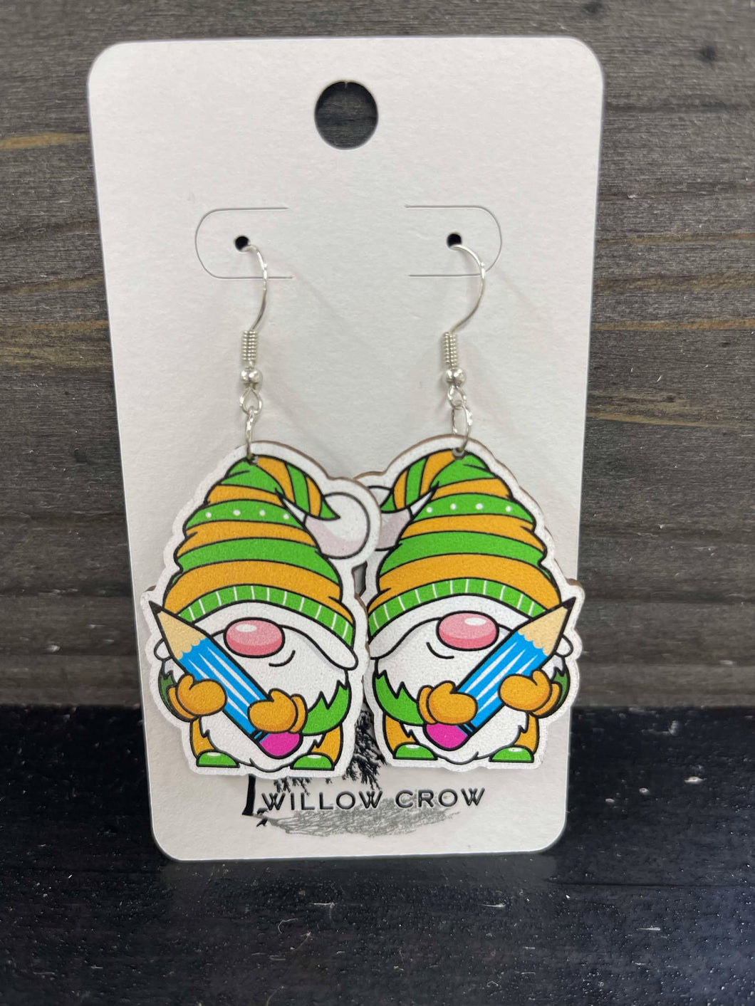 Teacher Gnome Dangle - Green