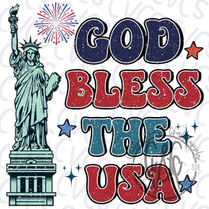 God Bless the USA Statue of Liberty