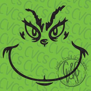 Grinch Face Silhouette