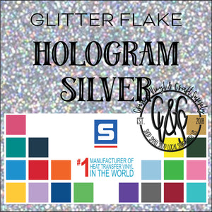 Glitter Flake-Hologram Silver
