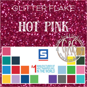 Glitter Flake-Hot Pink