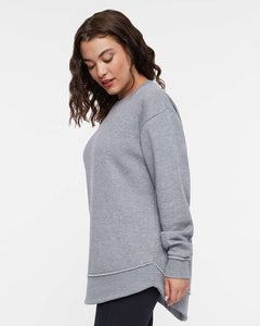 LAT 3525 Women's Fleece Sweatshirt - Granite Heather