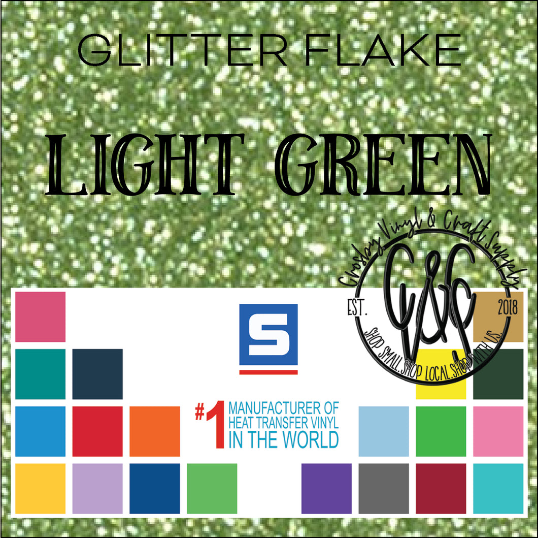 Glitter Flake-Light Green