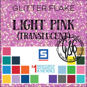 Glitter Flake-Light Pink
