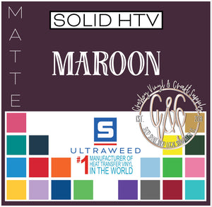 UltraWeed HTV-Maroon