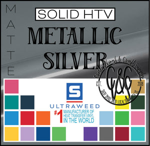 UltraWeed HTV-Metallic Silver