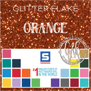 Glitter Flake-Orange