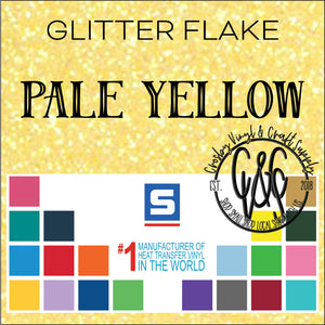 Glitter Flake-Pale Yellow