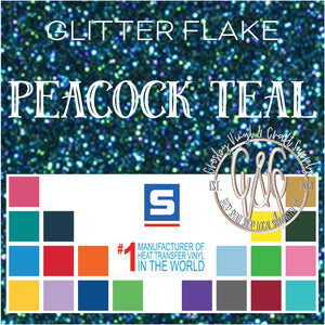 Glitter Flake-Peacock Teal
