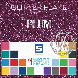 Glitter Flake-Plum