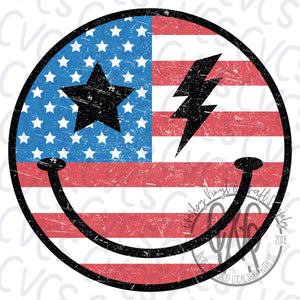 Patriotic Smiley Face