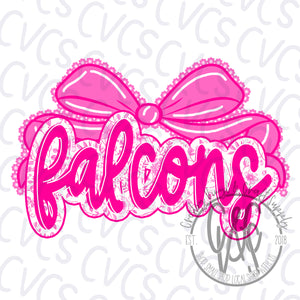 Pink Bow Falcons