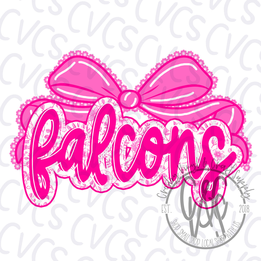 Pink Bow Falcons