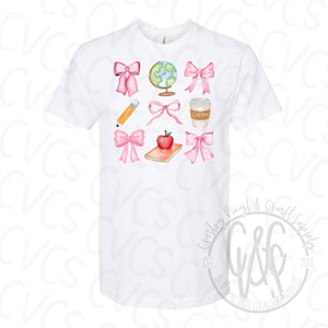 Pink Coquette School Bows
