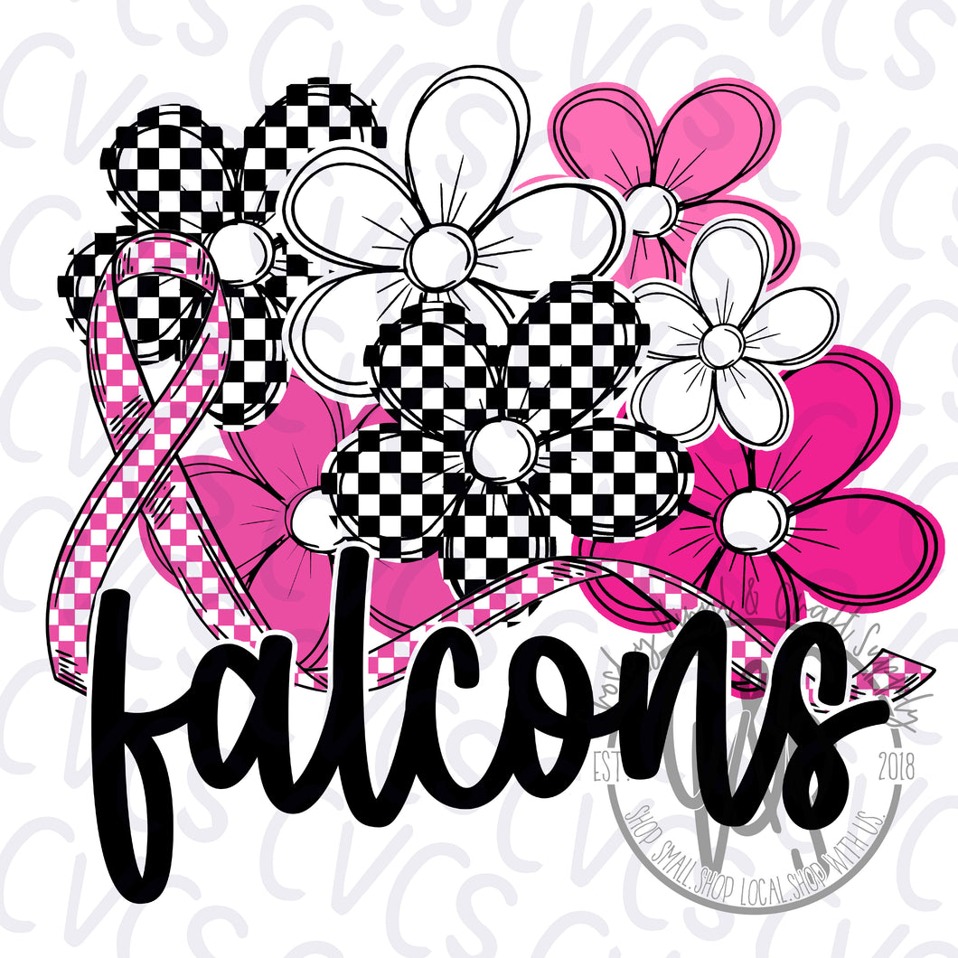 Pink Out Falcons Daisies