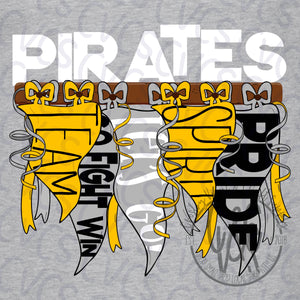 Pirates Hanging Banner Flags
