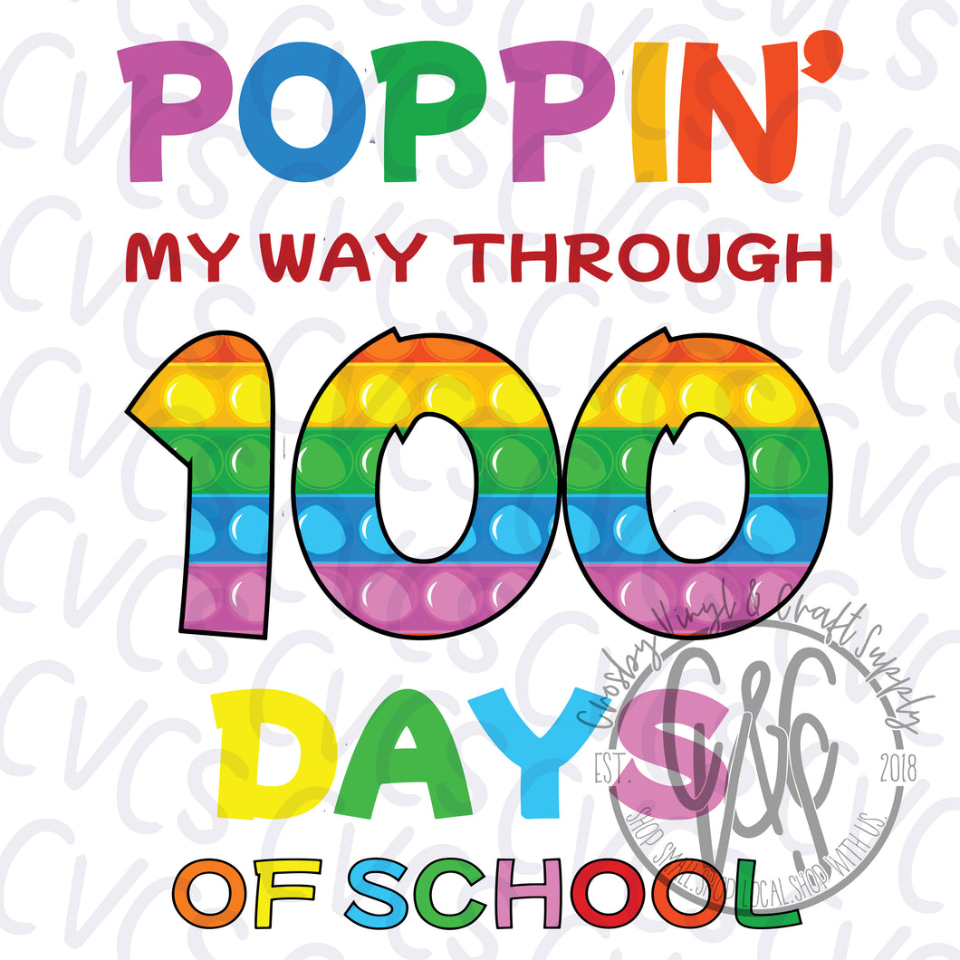 Poppin My Way through 100 Days