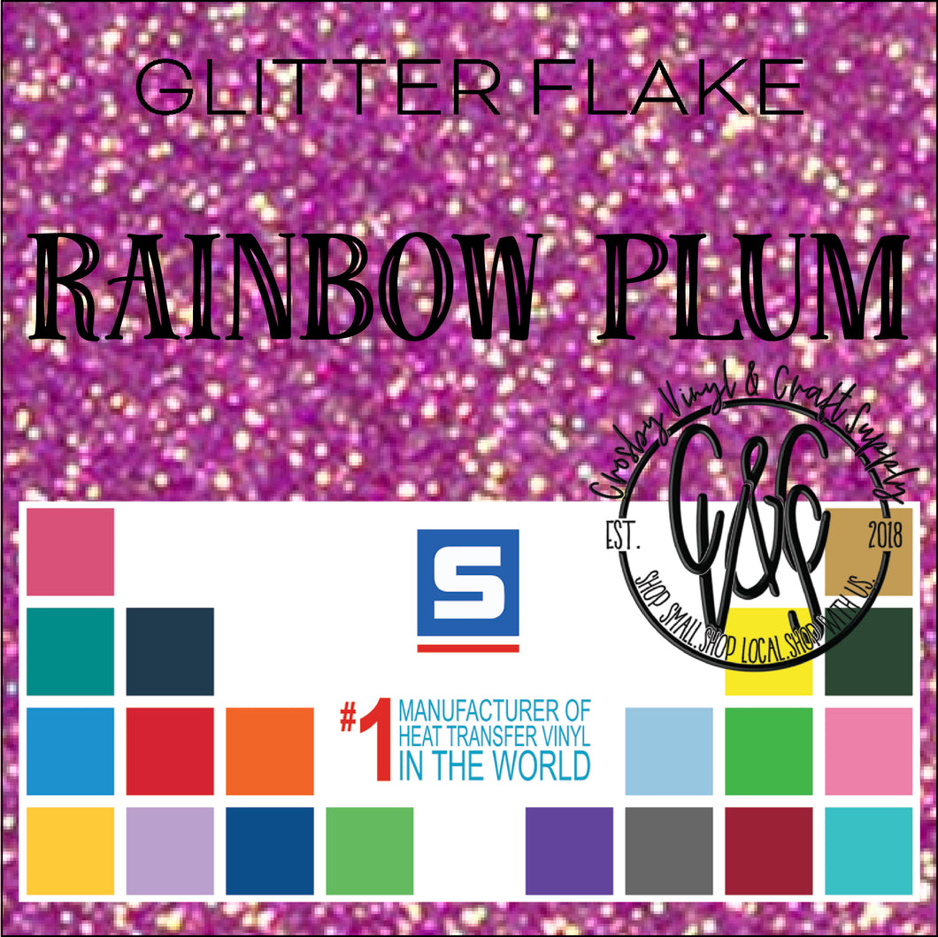 Glitter Flake-Rainbow Plum