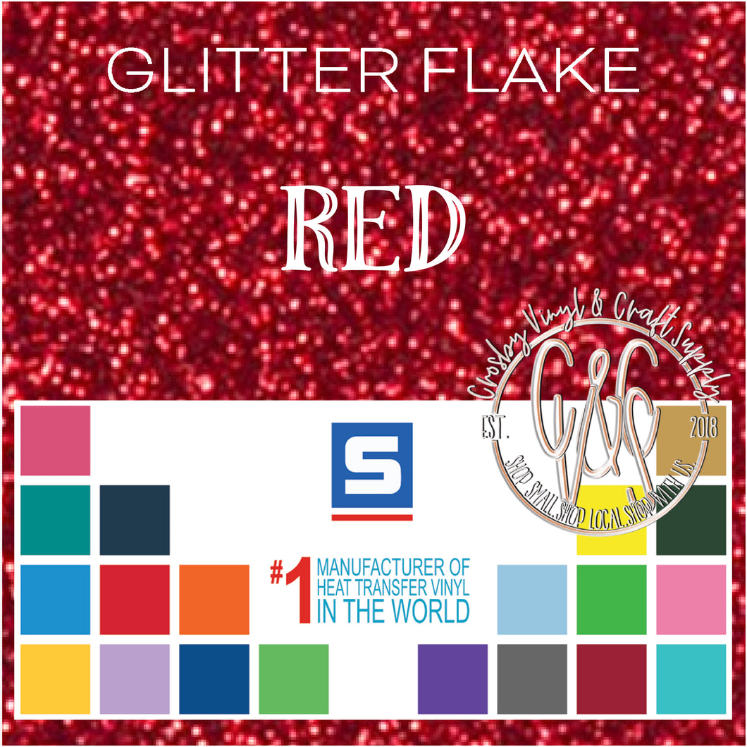 Glitter Flake-Red