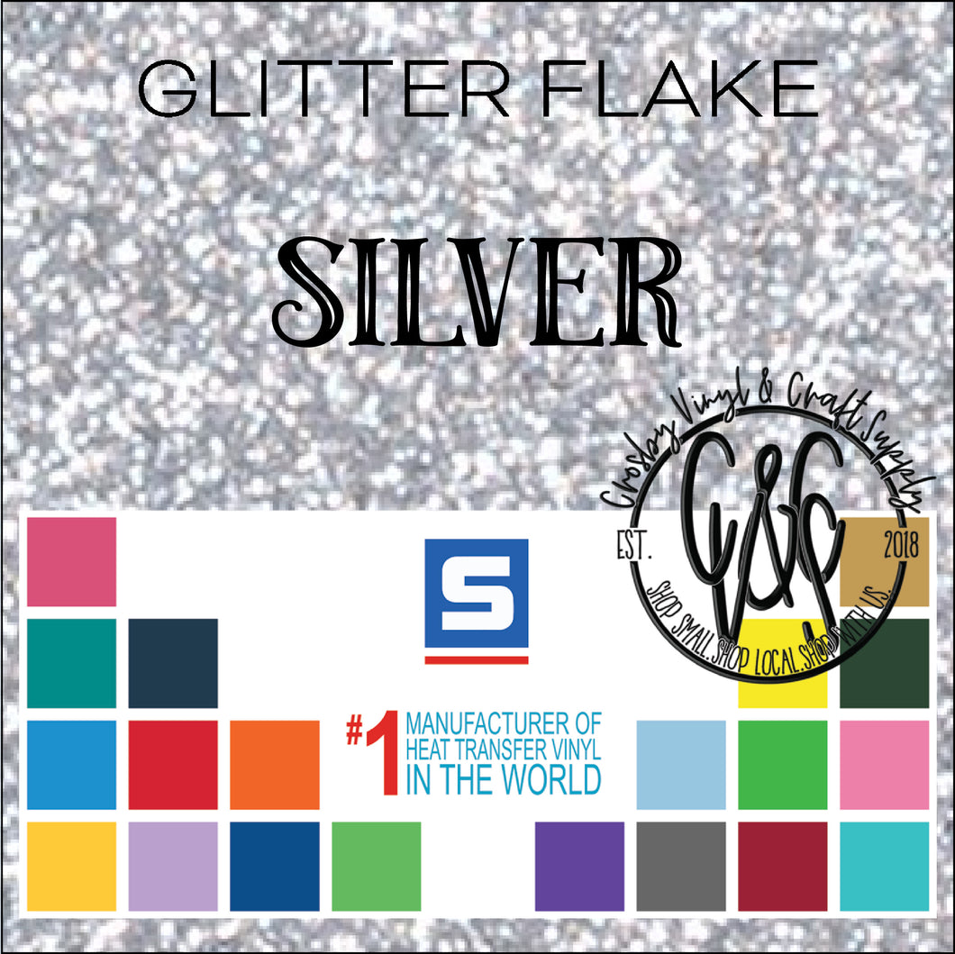 Glitter Flake-Silver