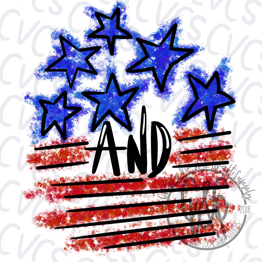 Stars and Stripes Crayon