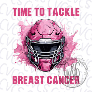 Time to Tackle Breast Cancer Helmet