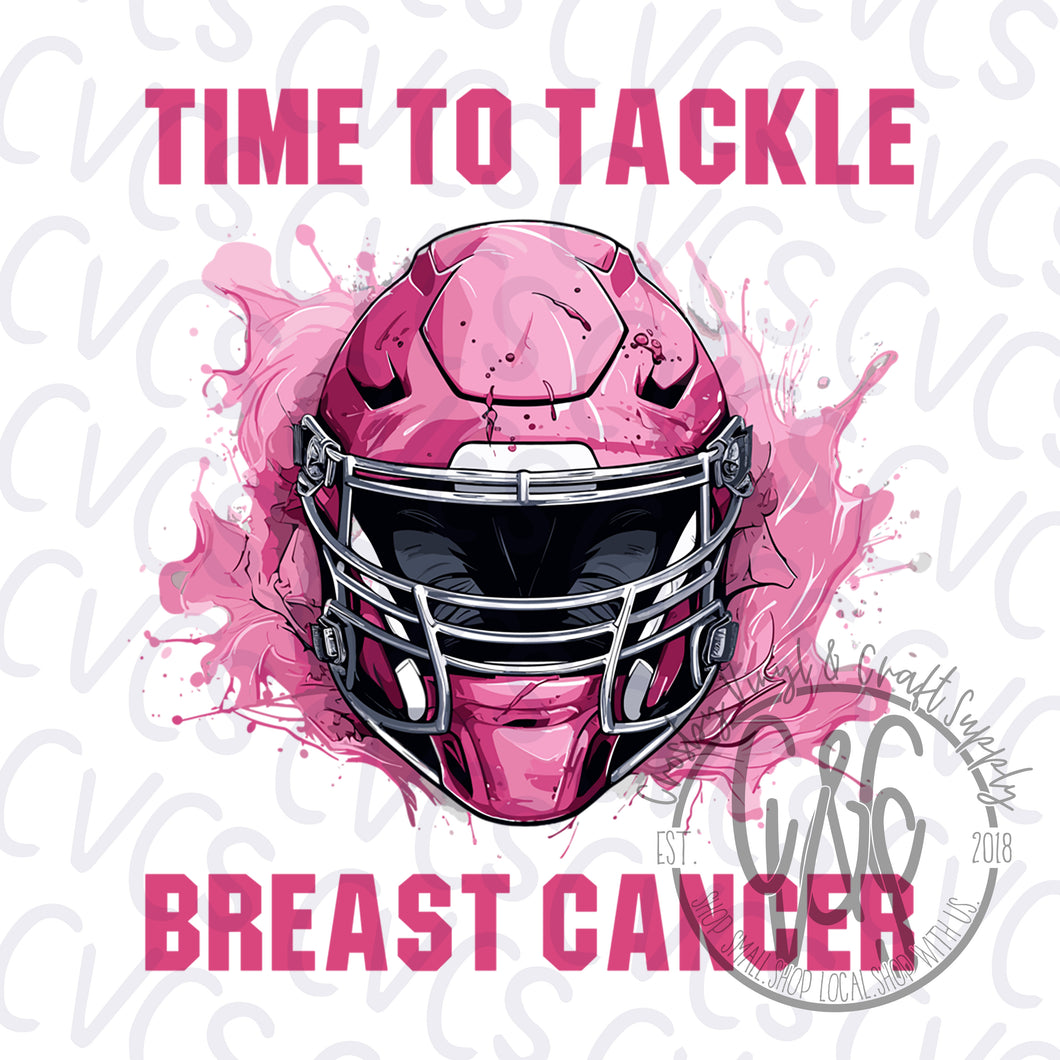 Time to Tackle Breast Cancer Helmet