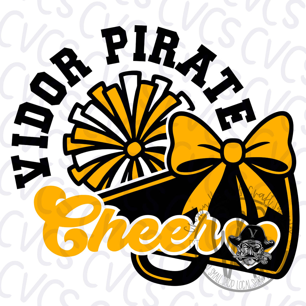 Vidor Cheer Pom & Bow
