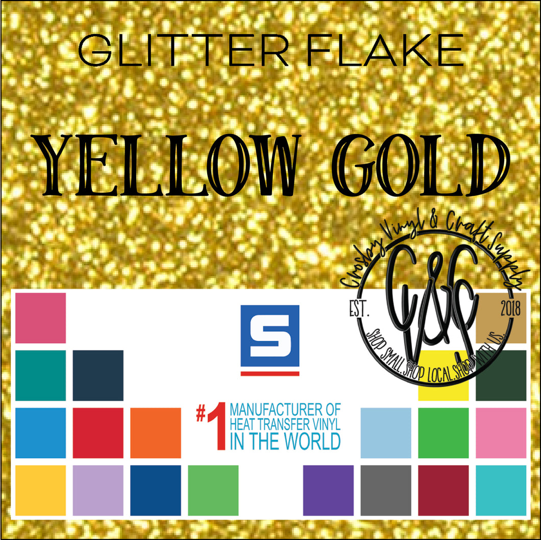 Glitter Flake-Yellow Gold