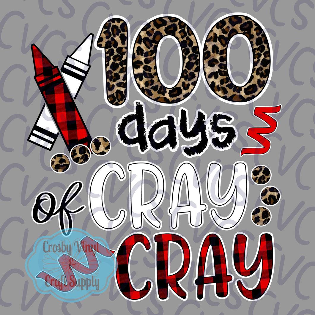 100 Days of Cray Cray - Red Buffalo/Leopard