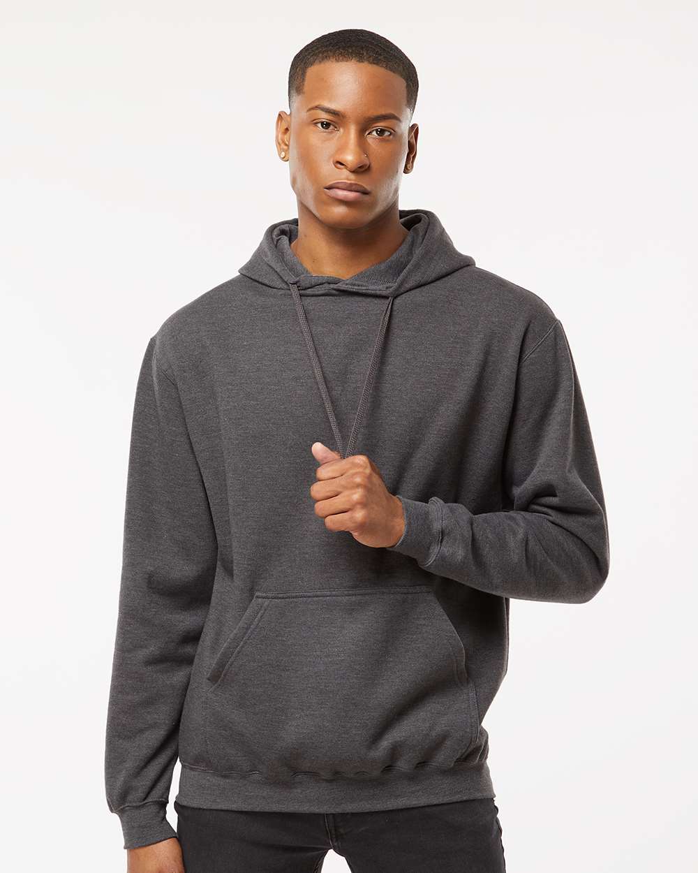 Tultex 320 Unisex Hoodie - Heather  Charcoal