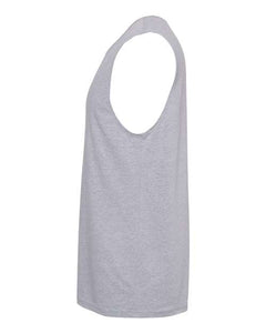 NL 6333- CVC Muscle Tank- Heather Grey