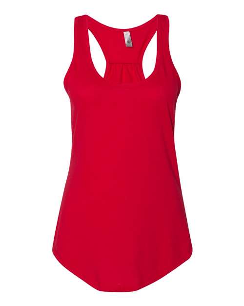 NL 6338- Women's Gathered Racerback- Red