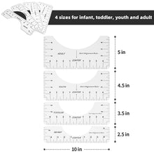 Load image into Gallery viewer, T-Shirt Alignment Rulers (Set of 4)
