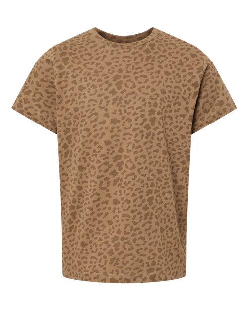 LAT 6101 Youth Crew- Brown Leopard
