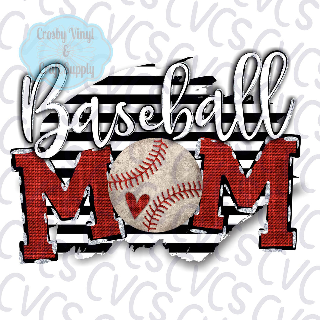 Baseball Mom Stripes
