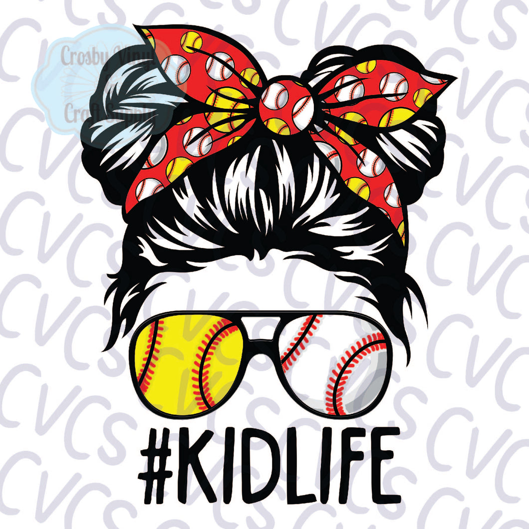 Baseball Softball Kid Life - Girl