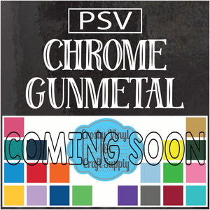 Permanent PS Sign Vinyl-Chrome Gun Metal