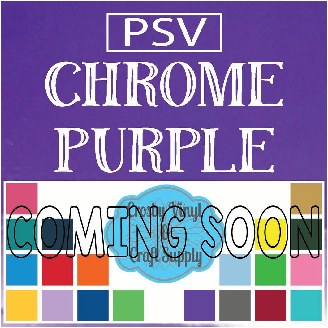 Permanent PS Sign Vinyl-Chrome Purple